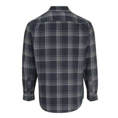Image showing 1 th Blue Mountain Men's Long-Sleeve Button-Down Plaid Flannel Shirt