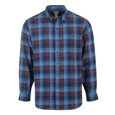 Image showing 0 th Blue Mountain Men's Long-Sleeve Button-Down Plaid Flannel Shirt