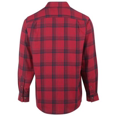 Image showing  Men's Long-Sleeve Button-Down Plaid Flannel Shirt