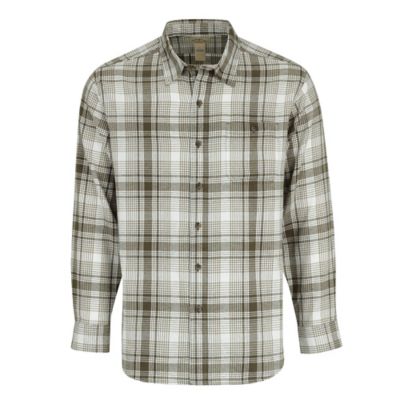 Image showing  Men's Long-Sleeve Button-Down Plaid Flannel Shirt