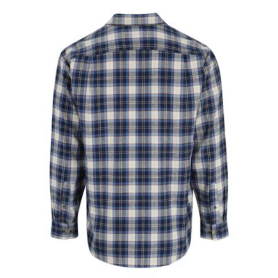 Image showing  Men's Long-Sleeve Button-Down Plaid Flannel Shirt