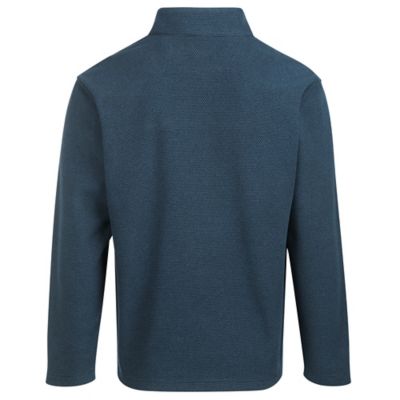 Image showing  Men's Honeycomb 1/4-Snap Pullover Fleece Sweatshirt