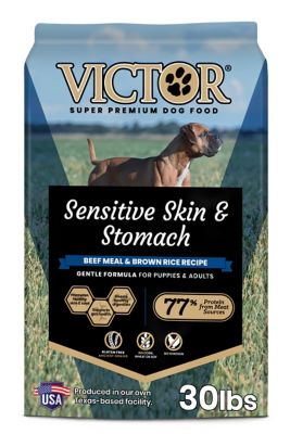 Victor Sensitive Skin and Stomach Beef Meal and Brown Rice Recipe, 2910