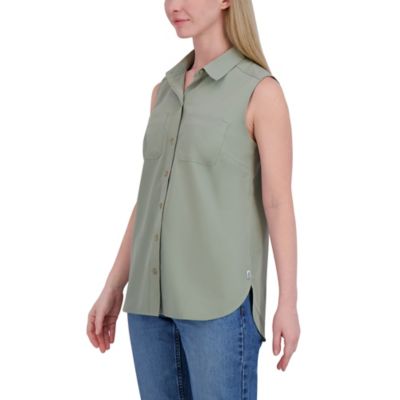 Image showing 1 th Eddie Bauer Women's Performance Woven Button-Down Shirt