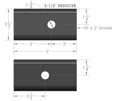 Image showing  Reducer Sleeve 2.5 in. to 2.0 in.