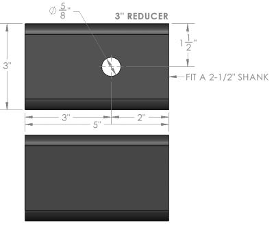 Image showing  Reducer Sleeve 3.0 in. to 2.5 in.