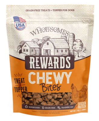 Wholesomes Rewards Chewy Bites with Chicken Protein 7 oz. - Soft Treats for Dogs