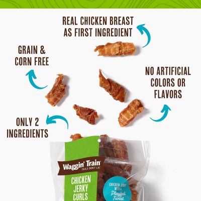 Image showing  Waggin' Train Chicken Jerky Curls, 3 oz.