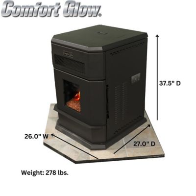 Image showing  2800 sq. ft. Freestanding Pellet Stove with Blower and Remote, 120 lb. Hopper Size, CGPS2200