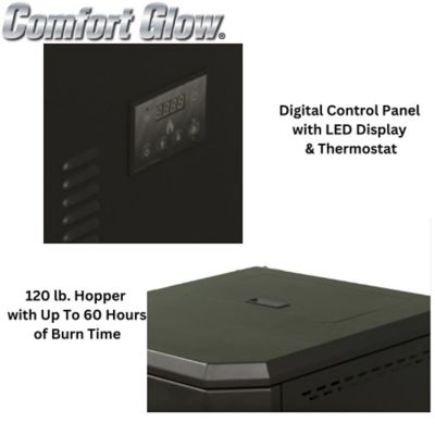 Image showing  2800 sq. ft. Freestanding Pellet Stove with Blower and Remote, 120 lb. Hopper Size, CGPS2200