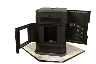 Image showing 7 th Comfort Glow 2800 sq. ft. Freestanding Pellet Stove with Blower and Remote, 120 lb. Hopper Size, CGPS2200
