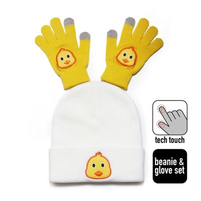 Image showing David and Young Kids' Chick Glove and Hat Set