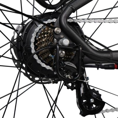 Image showing 5 th Dirwin Pioneer Plus Fat Tire All-Terrain Electric Bike, Black