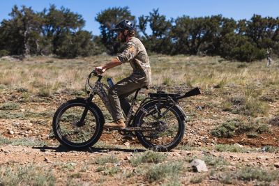 Image showing 8 th Dirwin Pioneer Plus Fat Tire All-Terrain Electric Bike, Black
