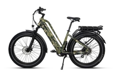 Image showing  750W Pioneer Plus Fat Tire All-Terrain Electric Bike, Green Camo
