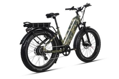 Image showing  750W Pioneer Plus Fat Tire All-Terrain Electric Bike, Green Camo