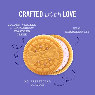 Image showing  Lick n Crunch! Strawberry Shortcake Sandwich Dog Cookie Treats, 13 oz.