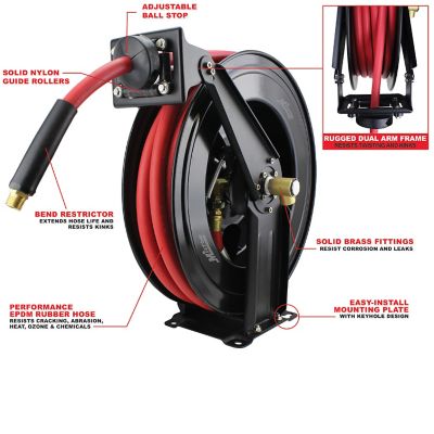 Image showing  1/2 in. Auto Retracting Air Hose Reel