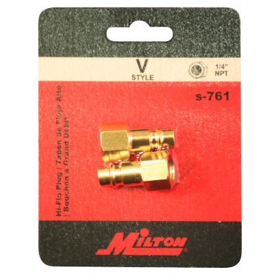 Image showing  HI-Flo V-Style 1/4 in. FNPT Brass Plug 2/cd
