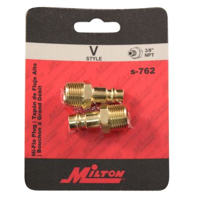 Image showing  HI-Flo V-Style 3/8 in. MNPT Brass Plug 2/cd