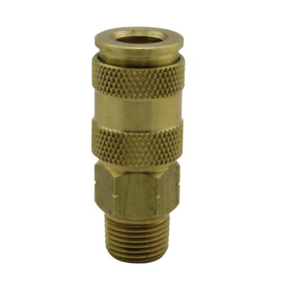 Milton HI-Flo V-Style ft.A,M,V ft. 3/8 in. MNPT Brass Body, S-767