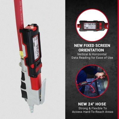 Image showing 5 th Milton Precision Inflator Gauge Kit, Digital 0-160 PSI, with 4 chucks