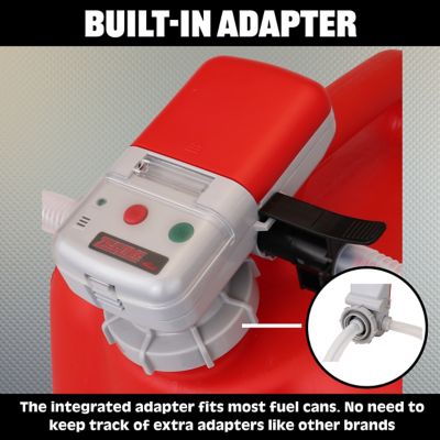 Image showing  AA Battery Powered Fuel Can Transfer Pump for Racing Fuel Cans-Red