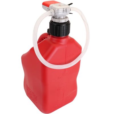 Image showing 8 th Zeeline by Milton AA Battery Powered Fuel Can Transfer Pump for Racing Fuel Cans-Red