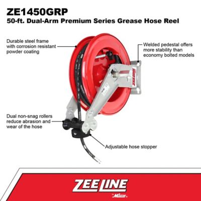 Image showing  Premium Series 50 ft. Grease Hose Reel, 1/4 NPT