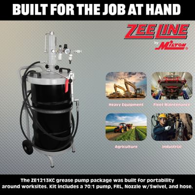 Image showing  70:1 Grease Pump for 120 lb. Kegs with Cart