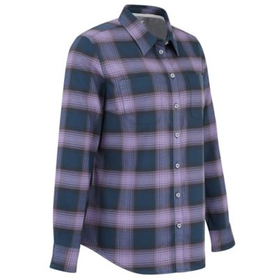 Image showing  Women's Flex Collared Long-Sleeve Flannel Work Shirt