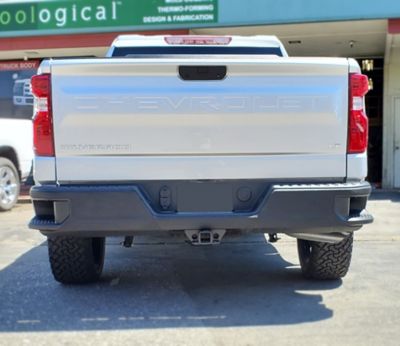 Image showing 3 th Shellz 2019-2022 Silverado/Sierra Rear Bumper Cover (with exhaust), (no sensors), EK2010
