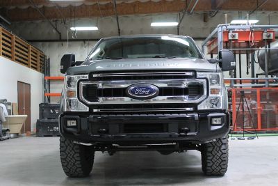 Image showing  2021-2022 F250/F350 Front Bumper Cover (with Fog Lamps), FD0310