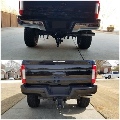 Image showing  2017-2022 F250/F350/F450 Rear Bumper Cover (With Sensors), DD3012