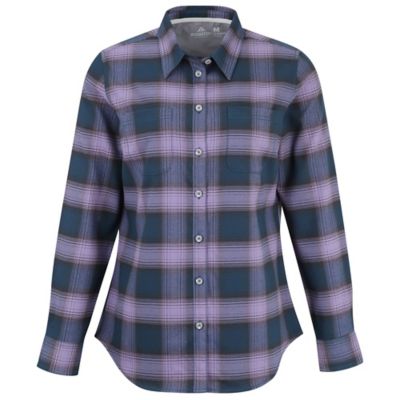 Image showing  Women's Flex Collared Long-Sleeve Flannel Work Shirt