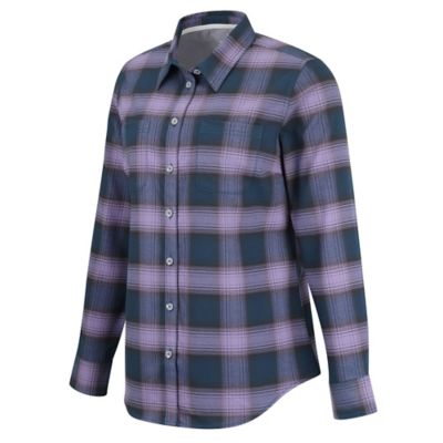 Image showing  Women's Flex Collared Long-Sleeve Flannel Work Shirt