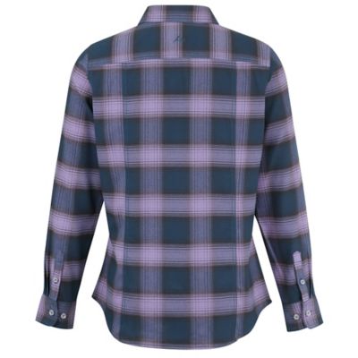 Image showing  Women's Flex Collared Long-Sleeve Flannel Work Shirt