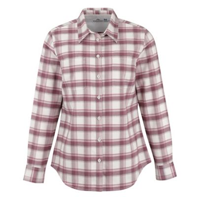 Ridgecut Women's Flex Collared Long-Sleeve Flannel Work Shirt