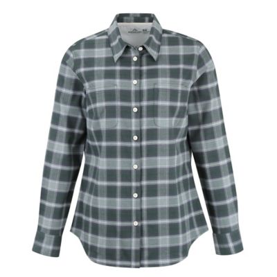 Ridgecut Women's Flex Collared Long-Sleeve Flannel Work Shirt