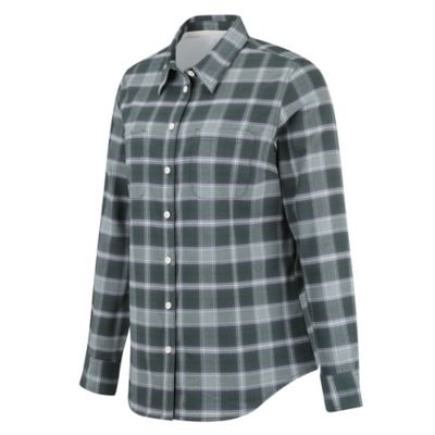 Image showing  Women's Flex Collared Long-Sleeve Flannel Work Shirt