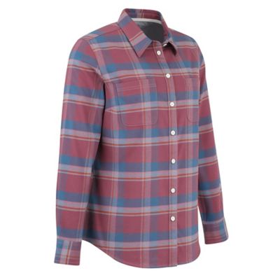 Image showing  Women's Flex Collared Long-Sleeve Flannel Work Shirt