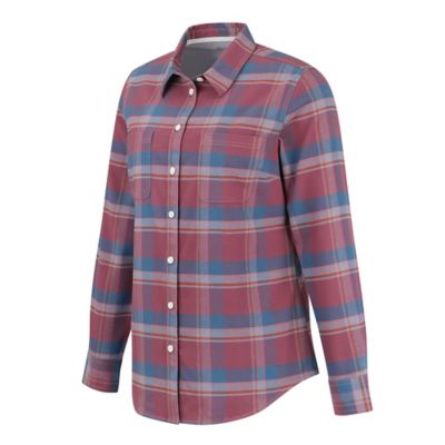 Image showing  Women's Flex Collared Long-Sleeve Flannel Work Shirt