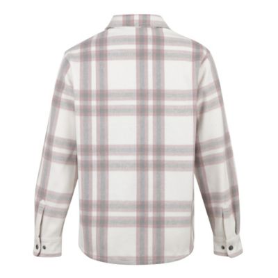 Image showing  Women's Long-Sleeve Plaid Shirt Jacket