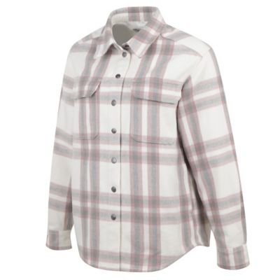 Image showing  Women's Long-Sleeve Plaid Shirt Jacket