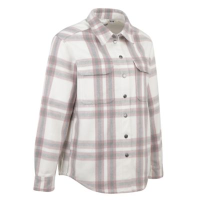 Image showing  Women's Long-Sleeve Plaid Shirt Jacket