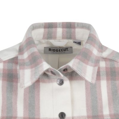 Image showing  Women's Long-Sleeve Plaid Shirt Jacket