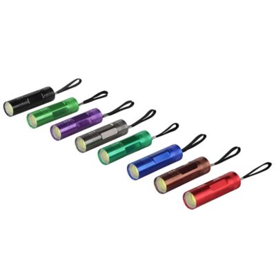 Image showing  100-Lumen Aluminum Flashlights, Assorted Colors, 8-Pack