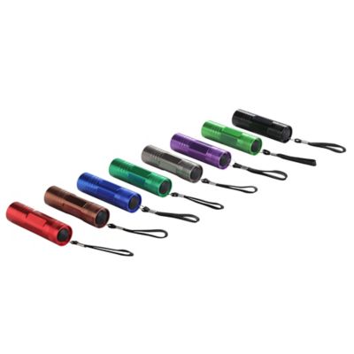 Image showing  100-Lumen Aluminum Flashlights, Assorted Colors, 8-Pack