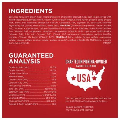 Image showing  Small Bites Beef and Rice Formula High Protein Dry Dog Food