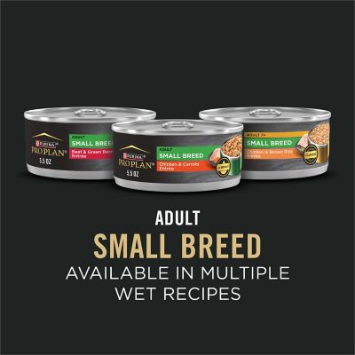 Image showing 6 th Purina Pro Plan Senior 7+ Small Breed Shredded Blend Chicken and Rice Formula Dry Dog Food